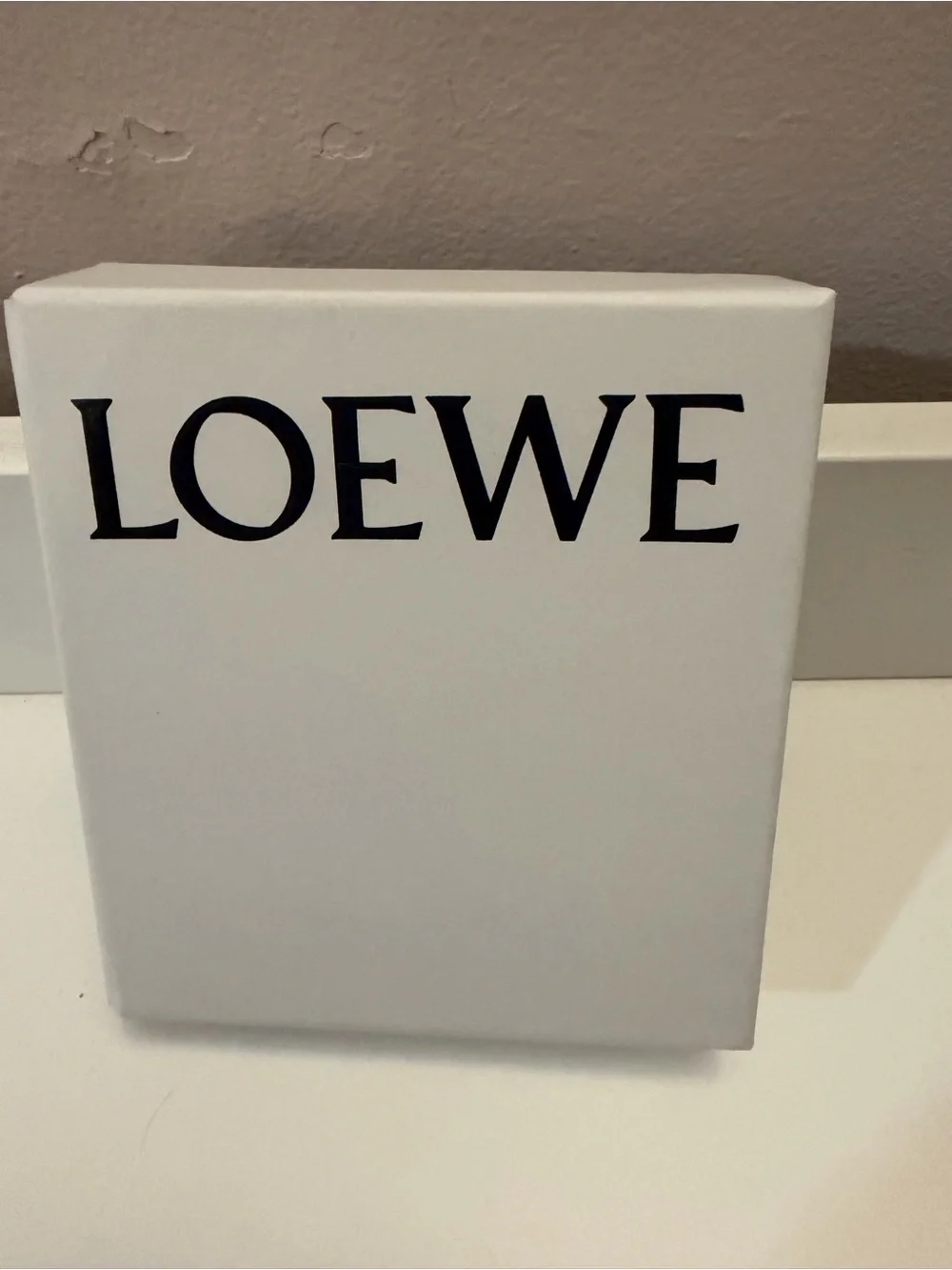 Loewe Anagram Card Holder Black Pebbled Calfskin Leather Wallet